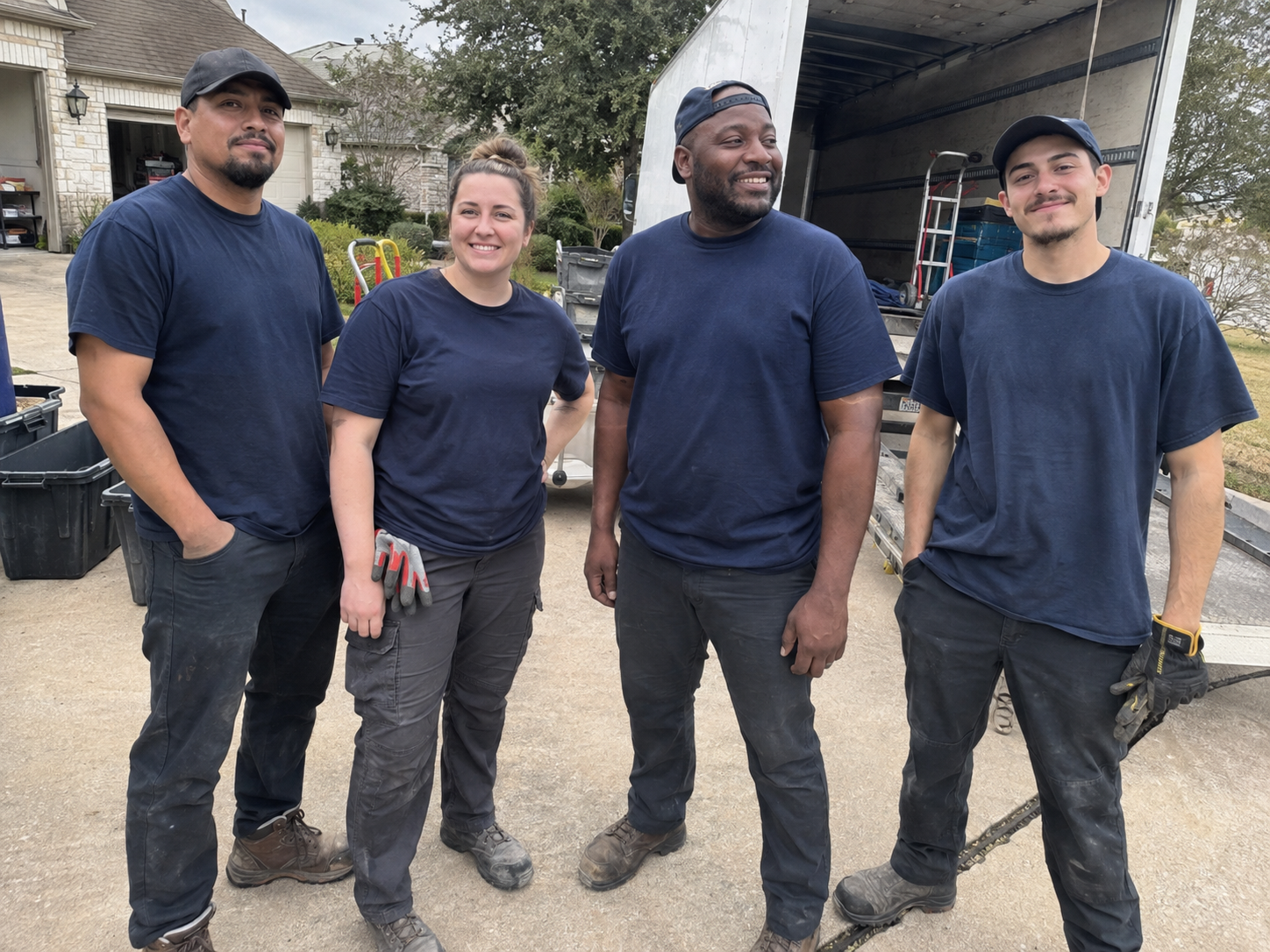 Extreme Hoarding Cleaners crew at a residential cleanup project